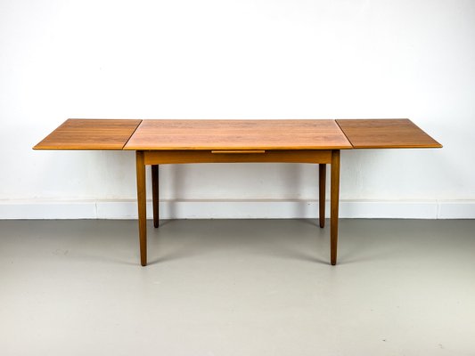 Danish Extendable Teak Dining Table, 1960s-QEQ-2035646