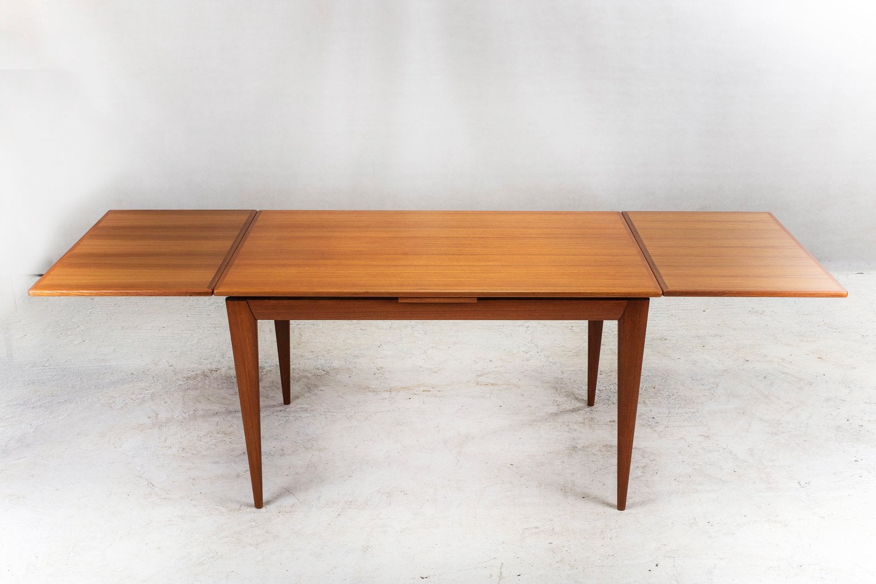 Danish Extendable Teak No. 254 Dining Table by Niels Otto Møller for J.L. Møllers, 1960s