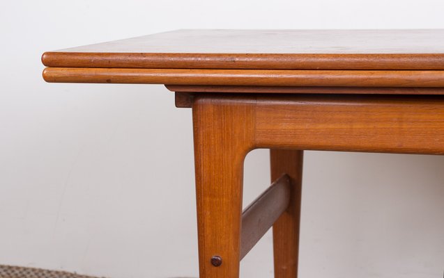 Danish Extendable Transformable Teak Dining Table, 1960s-EMB-1806338