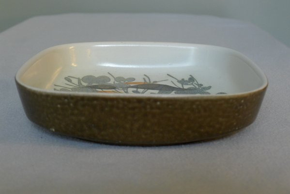 Danish Faience Ceramic Baca Bowl with Floral Motif by Ivan Weiss for Royal Copenhagen, 1960s-VRE-767034