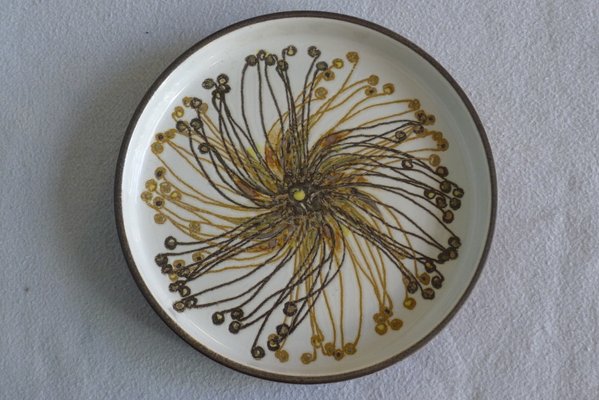 Danish Faience Ceramic Round Baca Bowl by Ellen Malmer for Royal Copenhagen, 1960s-VRE-767031