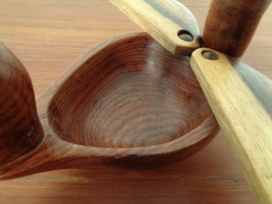 Danish Filigree Teak, Oak, and Rosewood Box, 1960s-RDW-646429