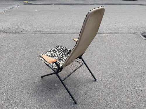 Danish Foldable Deck Chair in the style of Hans Olsen, 1952