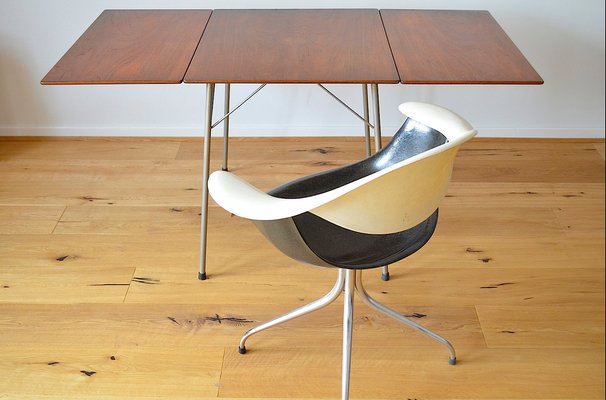 Danish Foldable Model 3601 Teak Dining Table by Arne Jacobsen for Fritz Hansen, 1950s-OV-1799142