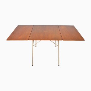 Danish Foldable Model 3601 Teak Dining Table by Arne Jacobsen for Fritz Hansen, 1950s-OV-1799142