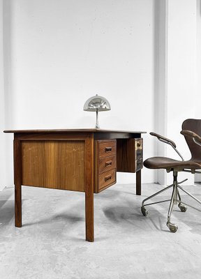 Danish Freestanding Rosewood Desk by Willy Sigh for H. Sigh & Søn, 1960s-DZY-2040607