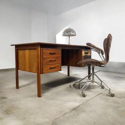 Danish Freestanding Rosewood Desk by Willy Sigh for H. Sigh & Søn, 1960s-DZY-2040607