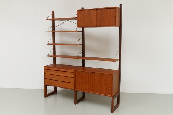 Danish Freestanding Teak Wall Unit by Poul Cadovius for Cado, 1960s.-WIX-2029053