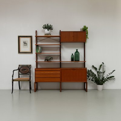 Danish Freestanding Teak Wall Unit by Poul Cadovius for Cado, 1960s.-WIX-2029053