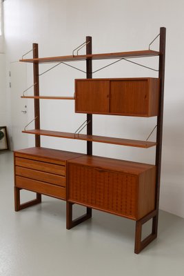 Danish Freestanding Teak Wall Unit by Poul Cadovius for Cado, 1960s.-WIX-2029053