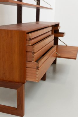 Danish Freestanding Teak Wall Unit by Poul Cadovius for Cado, 1960s.-WIX-2029053