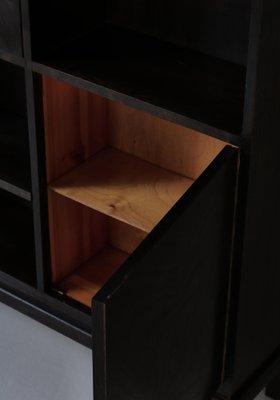 Danish Functionalist Cabinet / Shelving Unit in Dark Stained Oak, 1930s-WRF-1791941