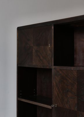 Danish Functionalist Cabinet / Shelving Unit in Dark Stained Oak, 1930s-WRF-1791941