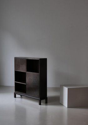 Danish Functionalist Cabinet / Shelving Unit in Dark Stained Oak, 1930s-WRF-1791941