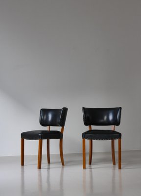 Danish Functionalist Side Chairs attributed to Magnus Stephensen,1940s, Set of 2-WRF-1823159