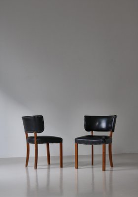 Danish Functionalist Side Chairs attributed to Magnus Stephensen,1940s, Set of 2-WRF-1823159