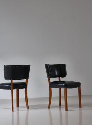 Danish Functionalist Side Chairs attributed to Magnus Stephensen,1940s, Set of 2-WRF-1823159