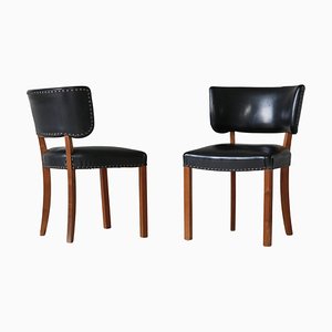 Danish Functionalist Side Chairs attributed to Magnus Stephensen,1940s, Set of 2-WRF-1823159