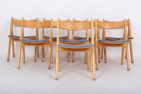 Danish GE72 Dining Chairs by Hans J. Wegner for Getama, 1970s, Set of 8-DQ-869012