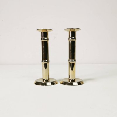 Danish Gilded Candlesticks, 1960s, Set of 2-ZTG-1216098