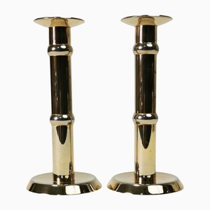 Danish Gilded Candlesticks, 1960s, Set of 2-ZTG-1216098