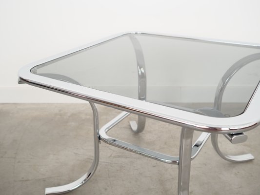 Danish Glass Coffee Table, 1970s-VND-1349729