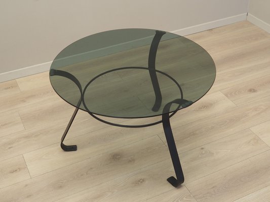 Danish Glass Coffee Table, 1970s-VND-1789853