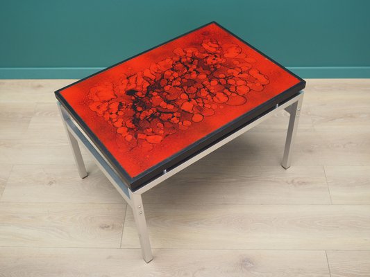 Danish Glass Coffee Table by Jean Rene, 1970s-VND-2016049