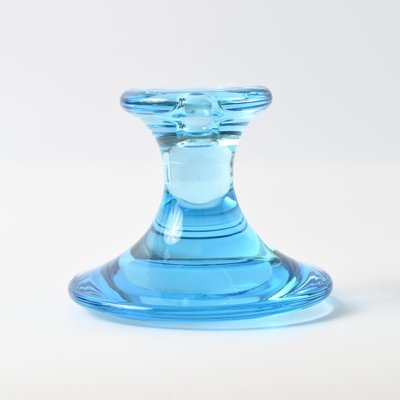 Danish Glass Lagoon Candleholder by Per Lutken for Holmegaard, 1960s-IXK-1814716