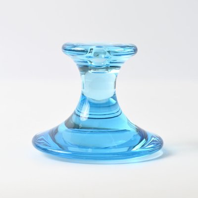 Danish Glass Lagoon Candleholder by Per Lutken for Holmegaard, 1960s-IXK-1814716