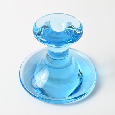 Danish Glass Lagoon Candleholder by Per Lutken for Holmegaard, 1960s-IXK-1814716