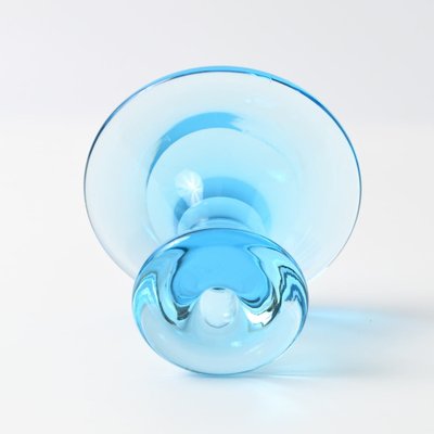 Danish Glass Lagoon Candleholder by Per Lutken for Holmegaard, 1960s-IXK-1814716