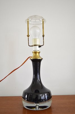 Danish Glass Table Lamp from Odreco, 1960s-OV-1384409