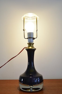 Danish Glass Table Lamp from Odreco, 1960s-OV-1384409