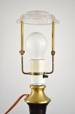 Danish Glass Table Lamp from Odreco, 1960s-OV-1384409