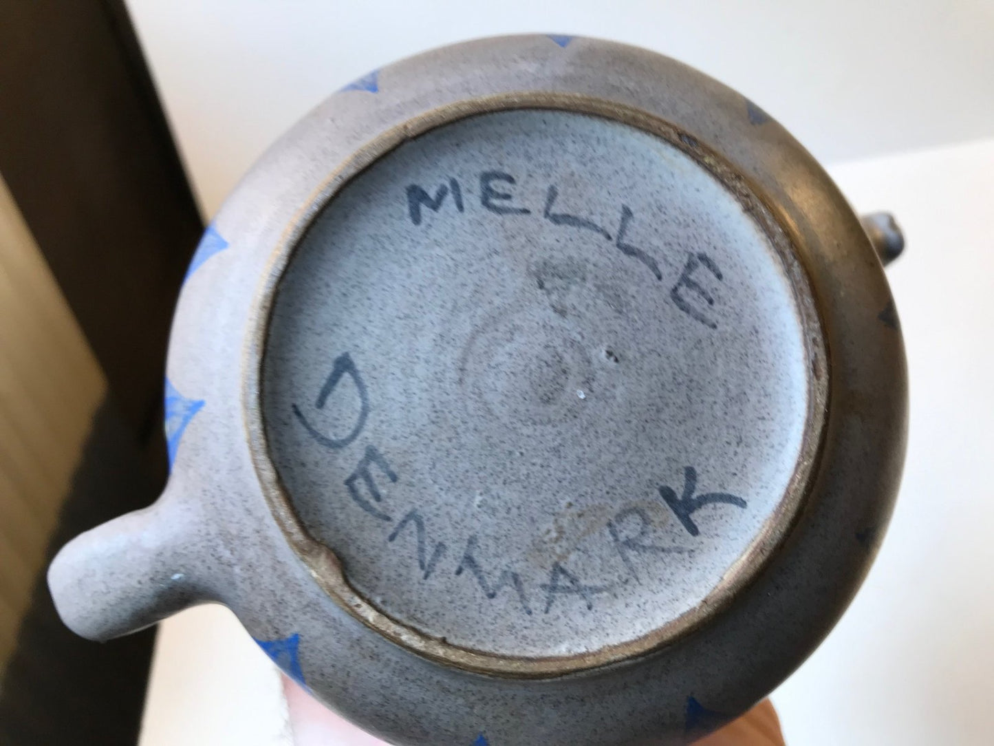 Danish Glazed Stoneware Teapot from Melle Keramik, 1960s