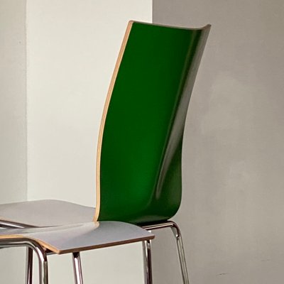 Danish Green & White Side Chair by Erik Magnussen for Engelbrechts, 1990s-HWV-941202