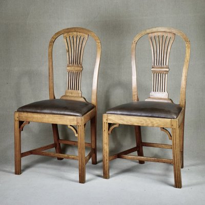 Danish Gustavian Dining Chairs, 1790s, Set of 2-RNM-1396614