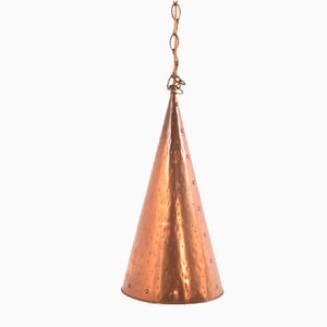 Danish Hand-Hammered Copper Pendant Lamp by E.S Horn Aalestrup, 1950s-XWB-861754