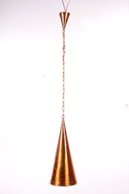 Danish Hand-Hammered Copper Pendant Lamp from E. S. Horn Aalestrup, 1950s-EZZ-904346