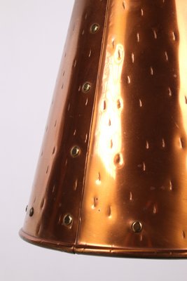 Danish Hand-Hammered Copper Pendant Lamp from E. S. Horn Aalestrup, 1950s-EZZ-904346