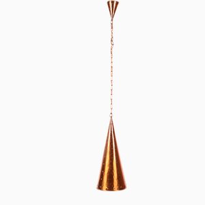 Danish Hand-Hammered Copper Pendant Lamp from E. S. Horn Aalestrup, 1950s-EZZ-904346