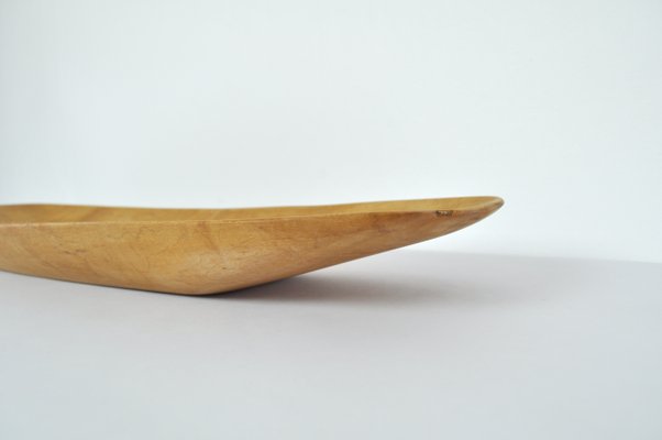 Danish Handcrafted Birch Dish, 1960s-HPQ-1417361