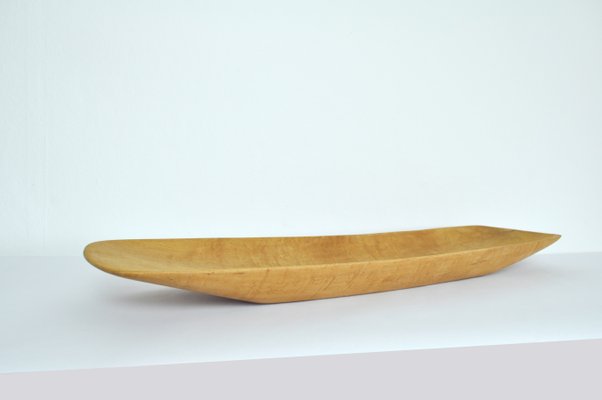 Danish Handcrafted Birch Dish, 1960s-HPQ-1417361