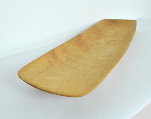 Danish Handcrafted Birch Dish, 1960s-HPQ-1417361