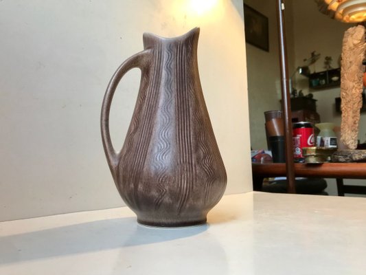 Danish Haresfur Stoneware Jug Vase from Lehmann, 1976-LCR-887607