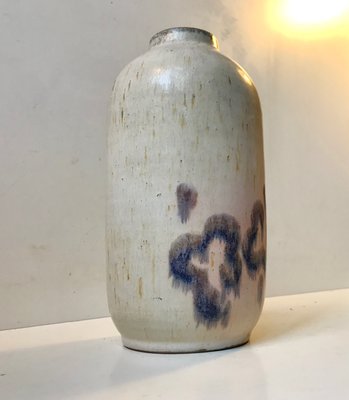 Danish Haresfur Stoneware Vase by Ellen Madsen for Lee Keramik, 1970s-LCR-666521