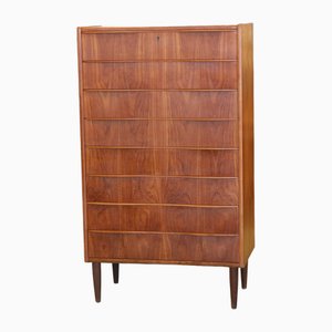 Danish High Chest in Teak with Eight Drawers, 1960s-BPJ-2016240