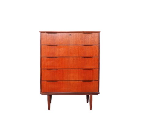 Danish High Chest of Drawers in Teak, 1960s-SN-1777959