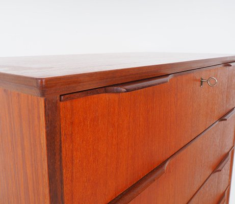 Danish High Chest of Drawers in Teak, 1960s-SN-1777959